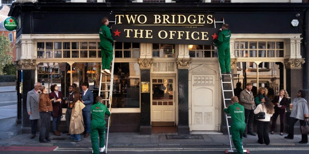 Heineken renames numerous pubs as 'The Office'