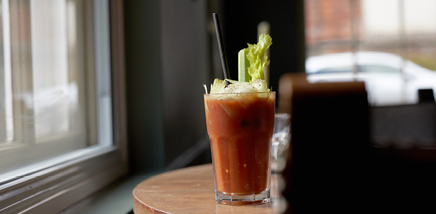 Bloody Mary in a pub countryside cocktails