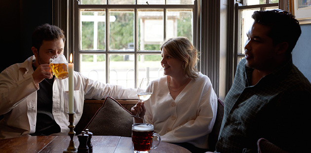 Pub founders pints of cask ale Wiltshire pub